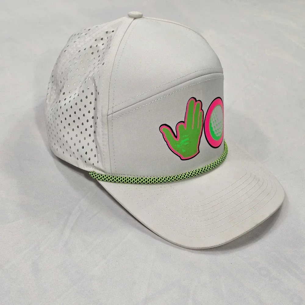 Osprey R+ Zapped White Golf Hat Men's Adjustable Perforated Rope‎ - Picture 2 of 6